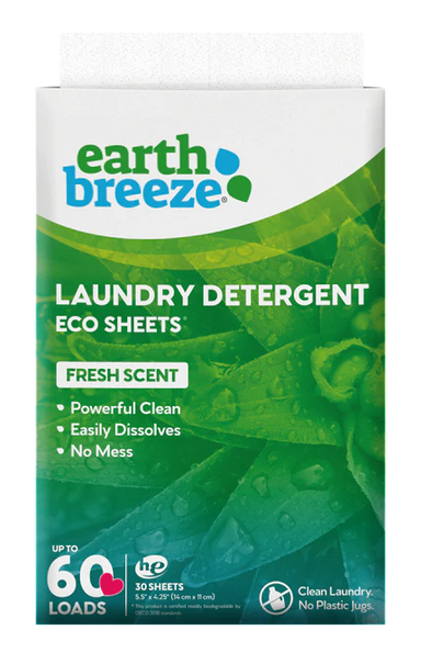 Feuilles de détergent à lessive écologiques - 40 charges