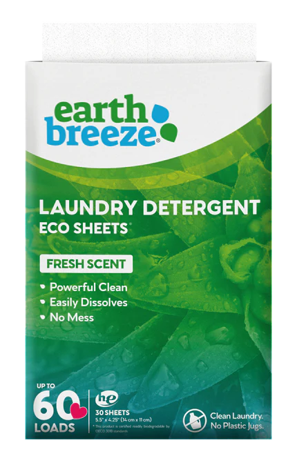 Feuilles de détergent à lessive écologiques - 40 charges