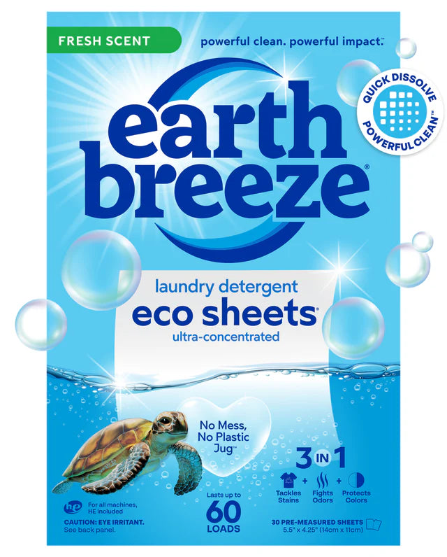 Laundry Detergent Eco Sheets - 60 Loads
