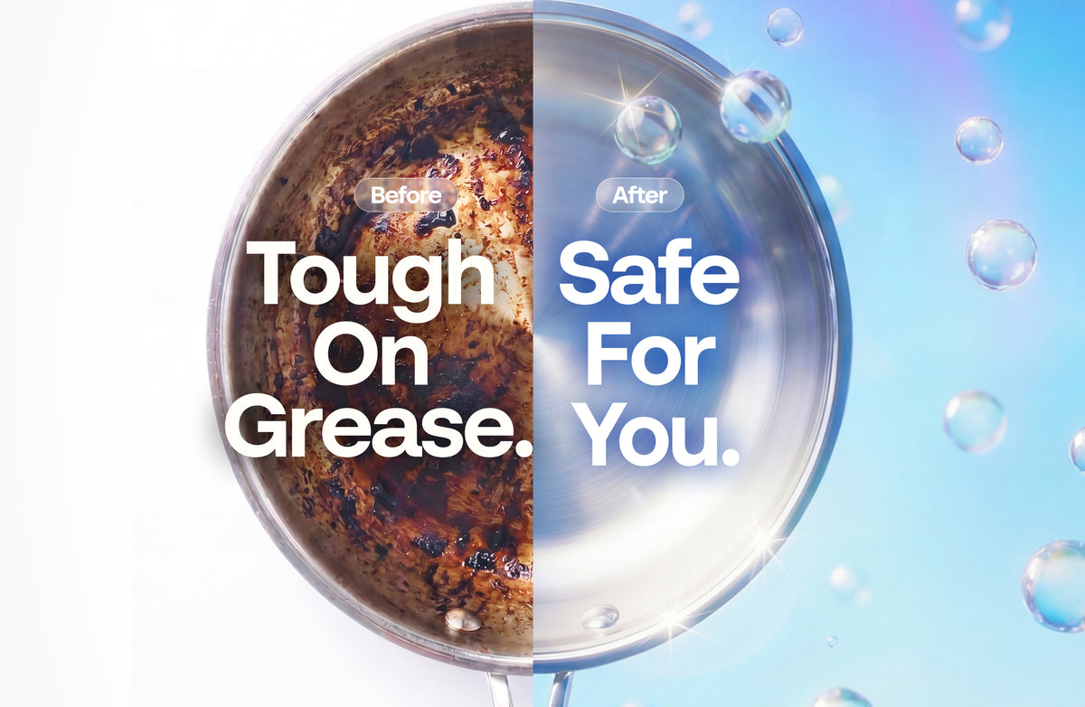 Before and after: tough on grease, safe for you