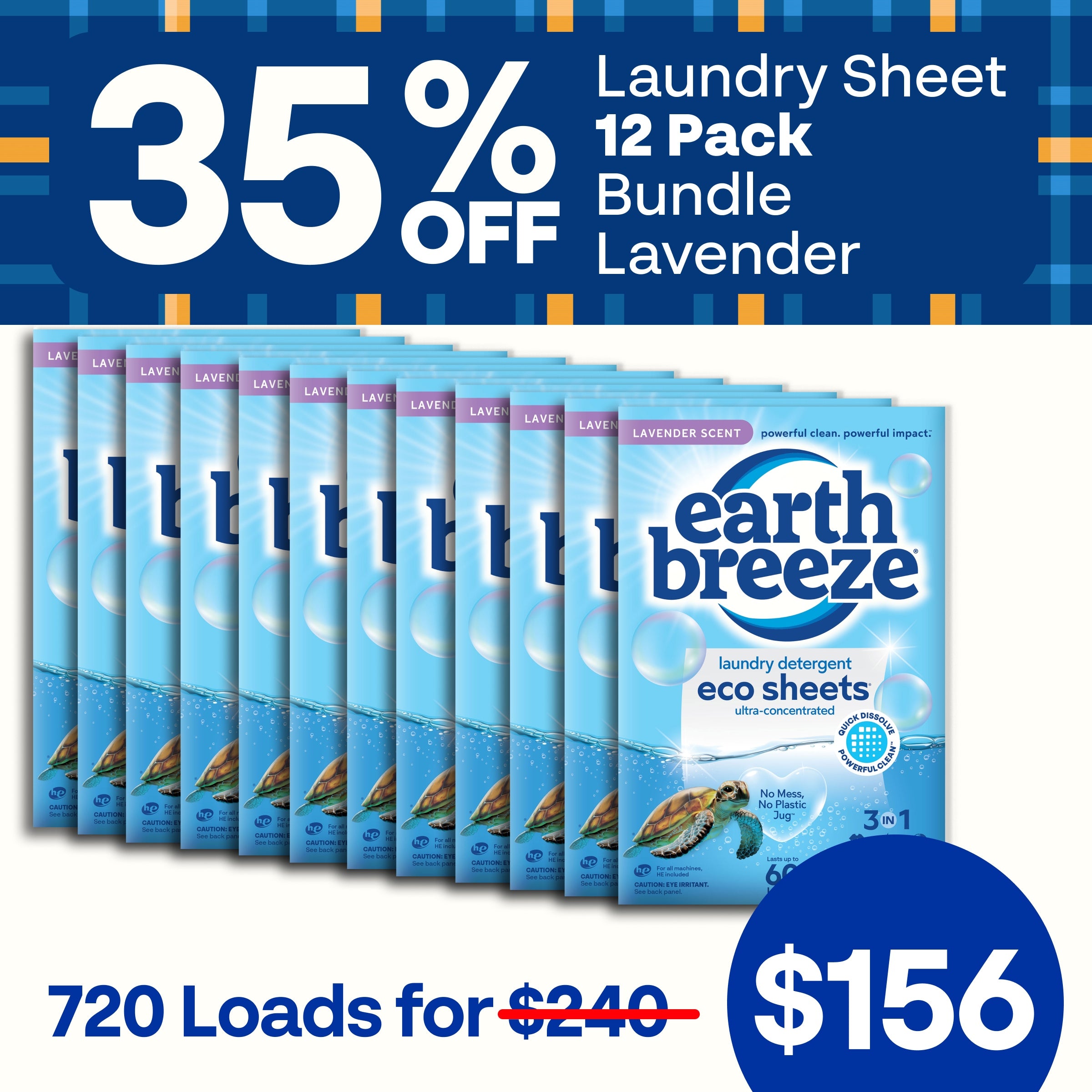 Laundry Sheet Bundle - 12 Pack – Earth Breeze