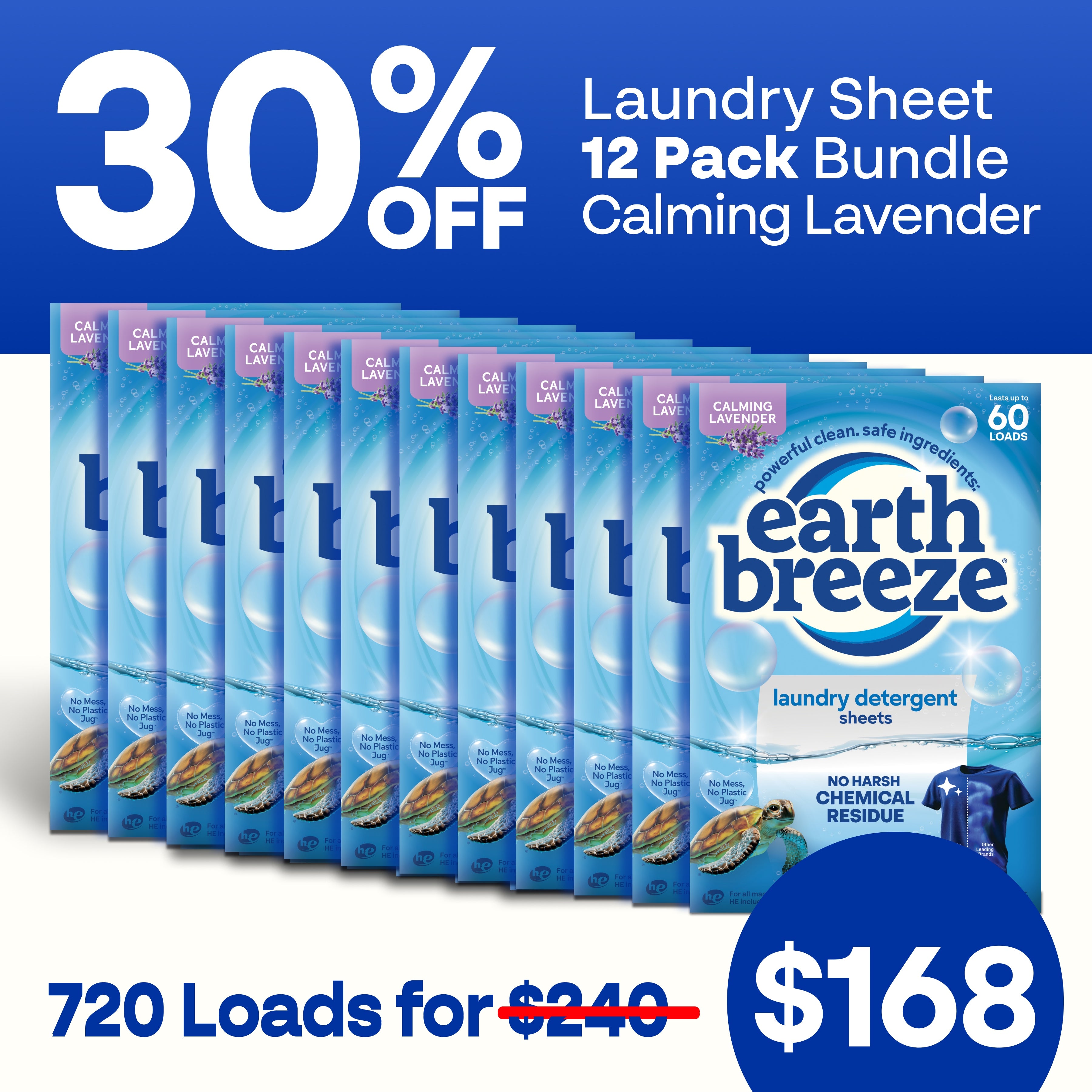 Laundry Sheet Bundle - 12 Pack – Earth Breeze